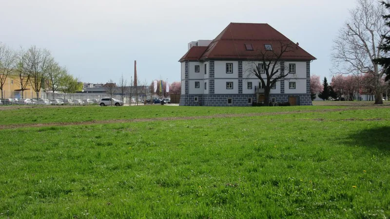 Fotografija: Družba CEP je obnovila propadajoči Lanovž, v njene roke prihaja še zelenica okoli dvorca, ki je bila do zadnje seje občinskega sveta javno dobro. FOTO: Špela Kuralt/Delo