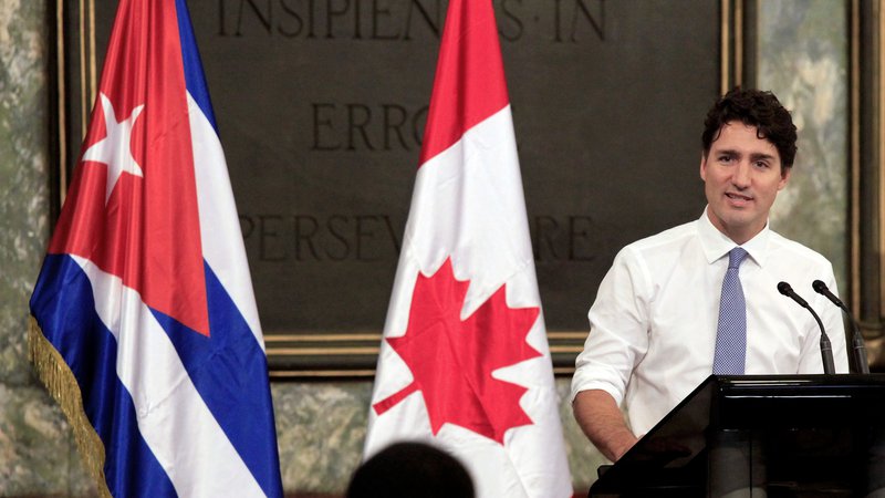 Fotografija: Kanadski predsednik vlade Justin Trudeau je predaval na Univerzi v Havani novembra 2016. FOTO: Enrique de la Osa/AFP