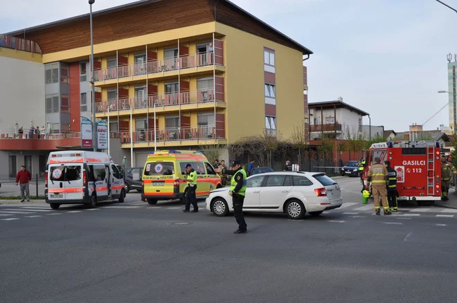 Prizorišče današnje tragične nesreče v Murski Soboti. FOTO: Oste Bakal/Novice