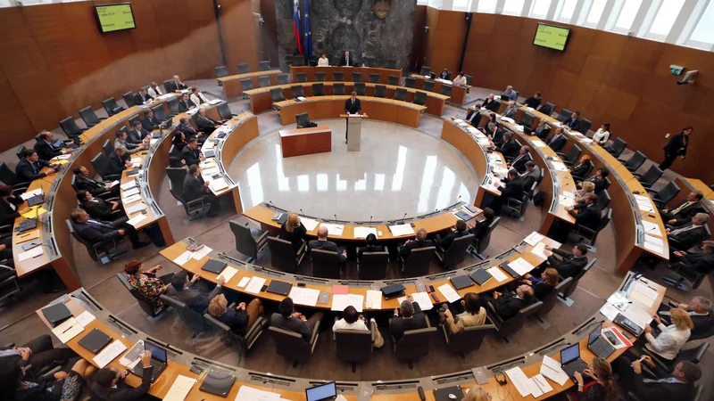 Fotografija: Državni zbor je zakone sprejel po nujnem postopku. FOTO: Aleš Černivec/Delo