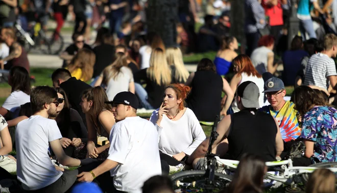 Marihuana marš 2018 na kongresnem trgu. FOTO: Roman Šipić/Delo
