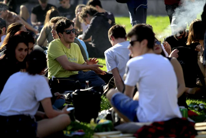 Marihuana marš 2018 na kongresnem trgu. FOTO: Roman Šipić/Delo