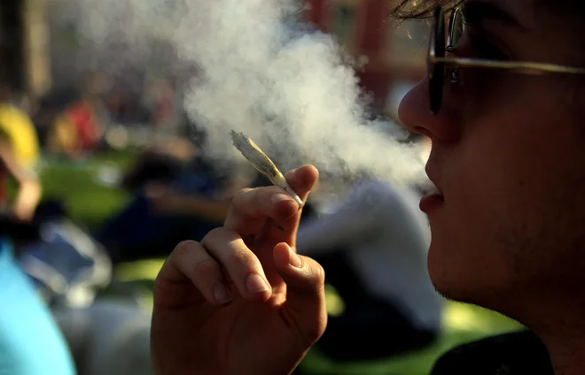 Marihuana marš 2018 na kongresnem trgu. FOTO: Roman Šipić/Delo