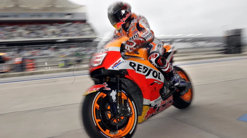 Fotografija: Marc Marquez si je spet prislužil kazen. Foto Eric Gay/AP