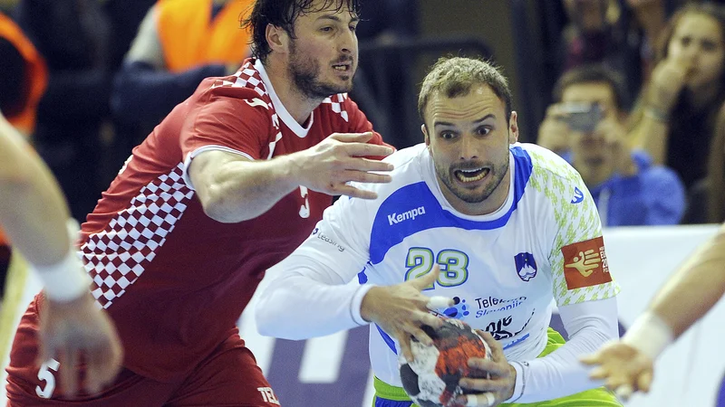 Fotografija: Uroš Zorman je rekorder po številu nastopov za slovensko reprezentanco, zbral jih je 225. Foto Cropix