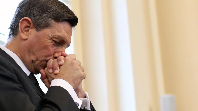 Fotografija: Pahor je v odzivu dejal, da je v slovenski politiki praktično od ustanovitve samostojne države, pri čemer je bil z njo v dobrem in slabem. FOTO: Tomi Lombar/Delo