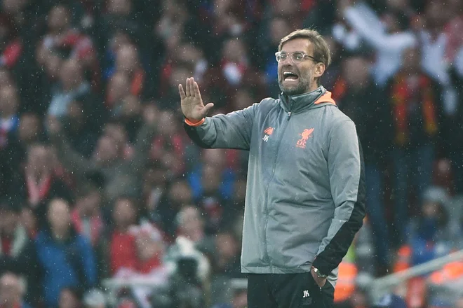 Jürgen Klopp je navdušen zaradi treh golov prednosti.