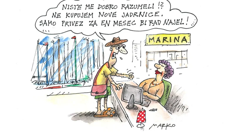 Fotografija: Čar turizma je možnost izbire po svojem okusu. KARIKATURA: Marko Kočevar