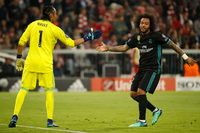 Keylor Navas in Marcelo sta zakuhala Bayernov gol, toda nato sta bila med največjimi junaki Realove zmage.