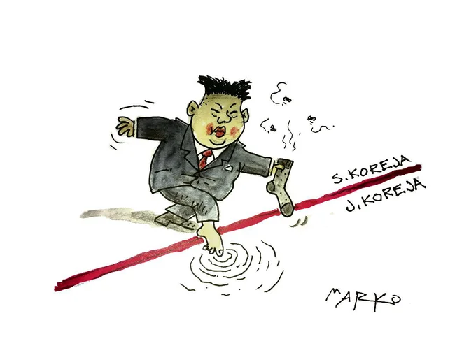 Karikatura: Vojna ni neizbežna usoda FOTO: Marko Kočevar/