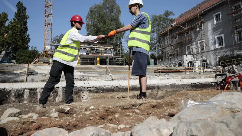 Fotografija: Med najdbami je veliko rimskih novcev, lončevine ... Foto: Uroš Hočevar FOTO: Uroš Hočevar/Delo