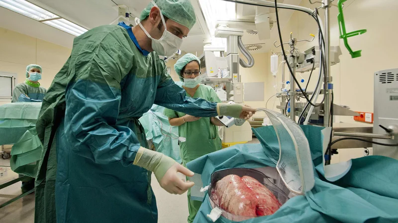 Fotografija: Transplantacija pljuč v Nemčiji. FOTO: Reuters/Reuters