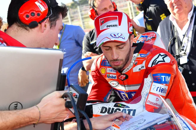 Andrea Dovizioso je zadovoljen z dosedanjo bero in vodstvom v SP.
