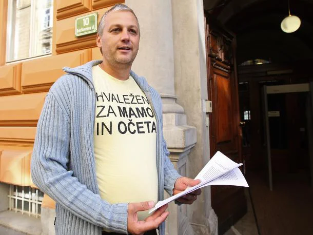 Predsednik stranke Glas za otroke in družine Aleš Primc FOTO: Igor Zaplatil