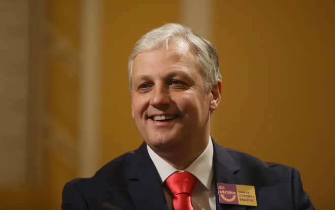 Predsednik stranke Glas za otroke in družine Aleš Primc. FOTO: Tadej Regent/Delo
