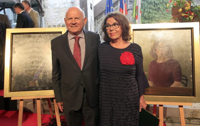 Anita Ogulin in Janez Kocjančič. FOTO: Roman Šipić/Delo