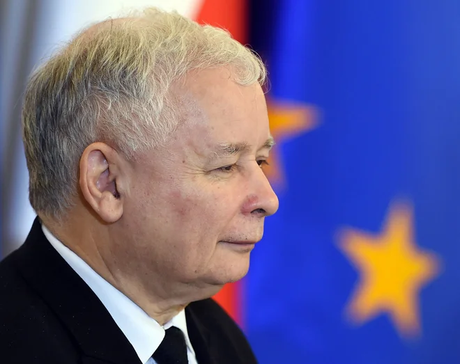 Osnutek zakona je prejšnji mesec predstavil vodja PiS Jaroslaw Kaczynski (na fotografiji) FOTO: AFP/Janek Skarzynski