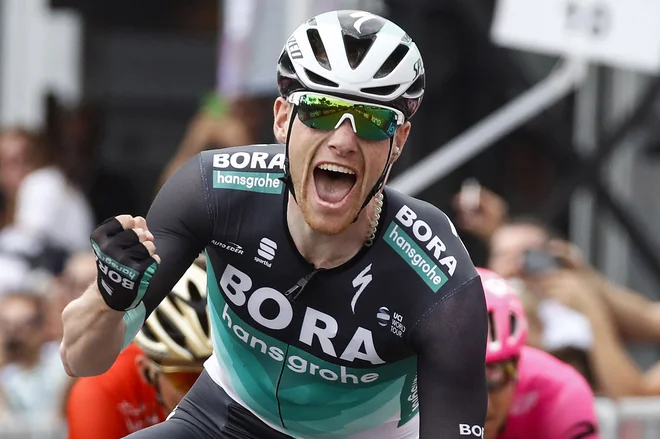 Sam Bennett je bil navdušen nad največjo zmago v karieri. Foto Luk Benies/AFP