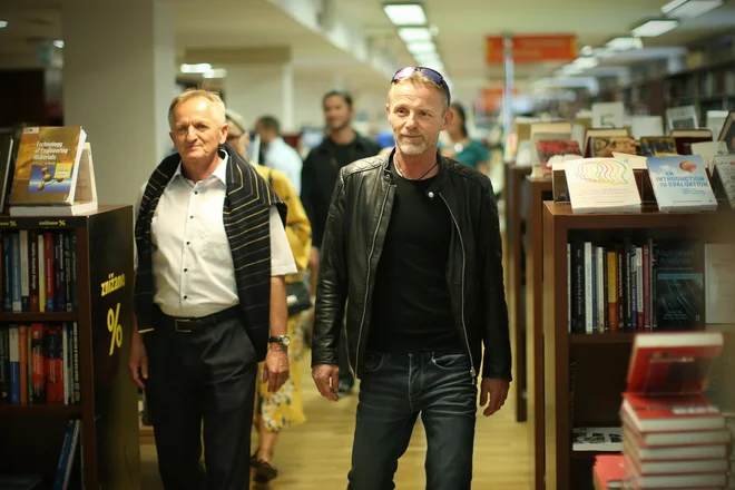 Jo Nesbo, sloviti pisec kriminalk v knjigarni Mladinske knjige. FOTO: Jure Eržen/delo/