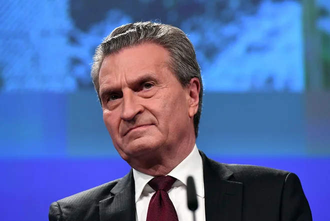 Evropski komisar za proračun Günther Oettinger FOTO: Emmanuel Dunand/AFP
