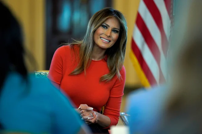 Melania Trump je uspešno prestala operacijo ledvic. FOTO: Joshua Roberts/Reuters