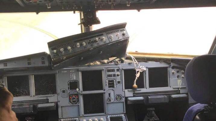 Fotografija: Pilot bi skoraj ostal bez svojega kopilota. FOTO: Twitter