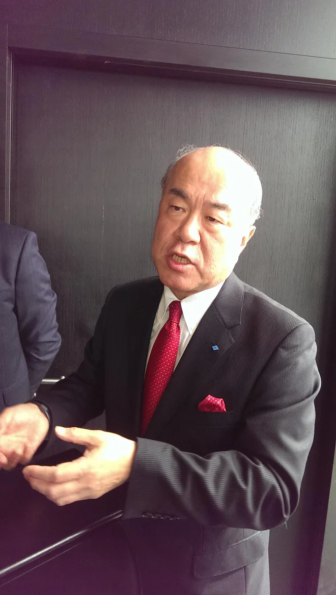 Ikuji Ikeda: Okoli 40 milijonov dolarjev prihodkov načrtujemo v prvem letu obratovanja tovarne v Sloveniji. FOTO: Novica Mihajlović