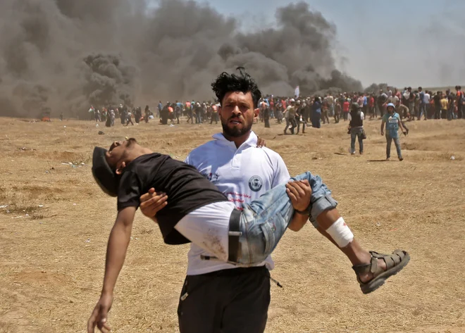 Žrtev izraelskih ostrostrelcev. FOTO: Afp
