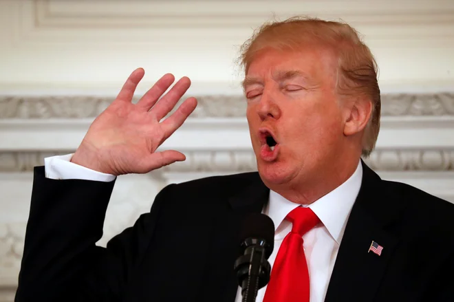 Zgled za &raquo;Trumpov model&laquo; bo južnokorejska različica &raquo;grdega račka&laquo;. FOTO: Jonathan Ernst/Reuters