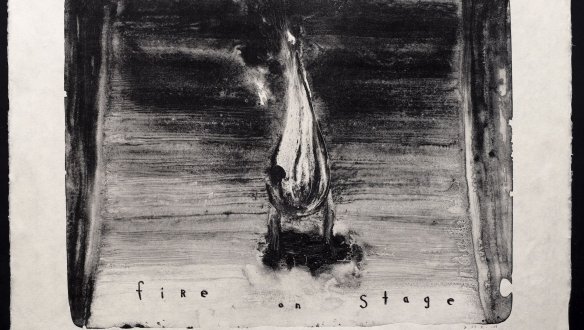 Fotografija: David Lynch: Ogenj na odru, 2008 (litografija, 66 x 89 cm). FOTO: Z dovoljenjem: Item Éditions