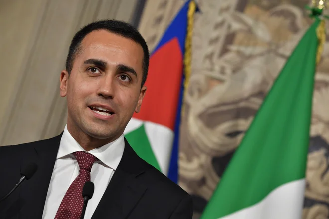 Luigi Di Maio, voditelja Gibanja 5 zvezd. FOTO: Andreas Solaro/AFP