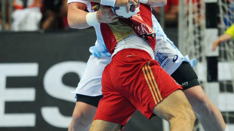 Fotografija: Matej Gaber ni bil prizanesljiv do igralcev Veszprema. Foto: AFP