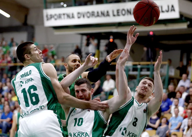 Krka se je do zmage dokopala z odlično zadnjo četrtini. Foto Roman Šipić/Delo