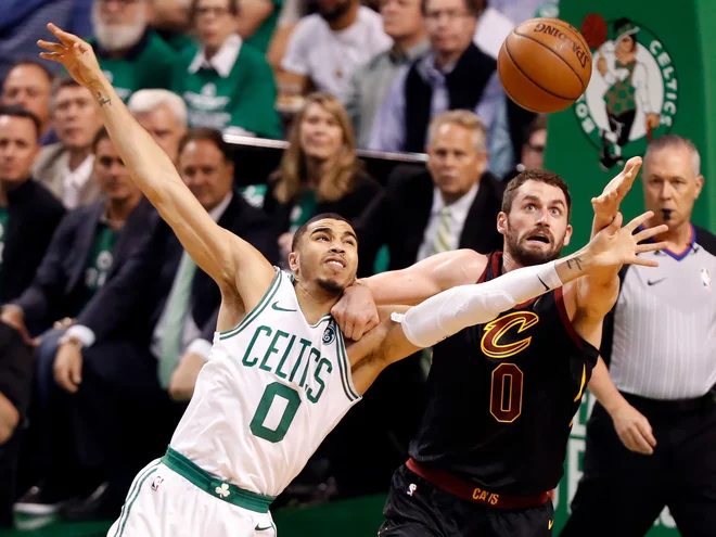 Jayson Tatum je bil tokrat najboljši strelec Bostona. &nbsp;FOTO: Winslow Townson/Usa Today Sports