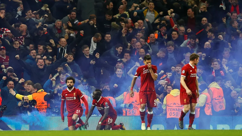 Fotografija: Liverpoolovo moštvo se nikdar ne vda. Foto: Reuters