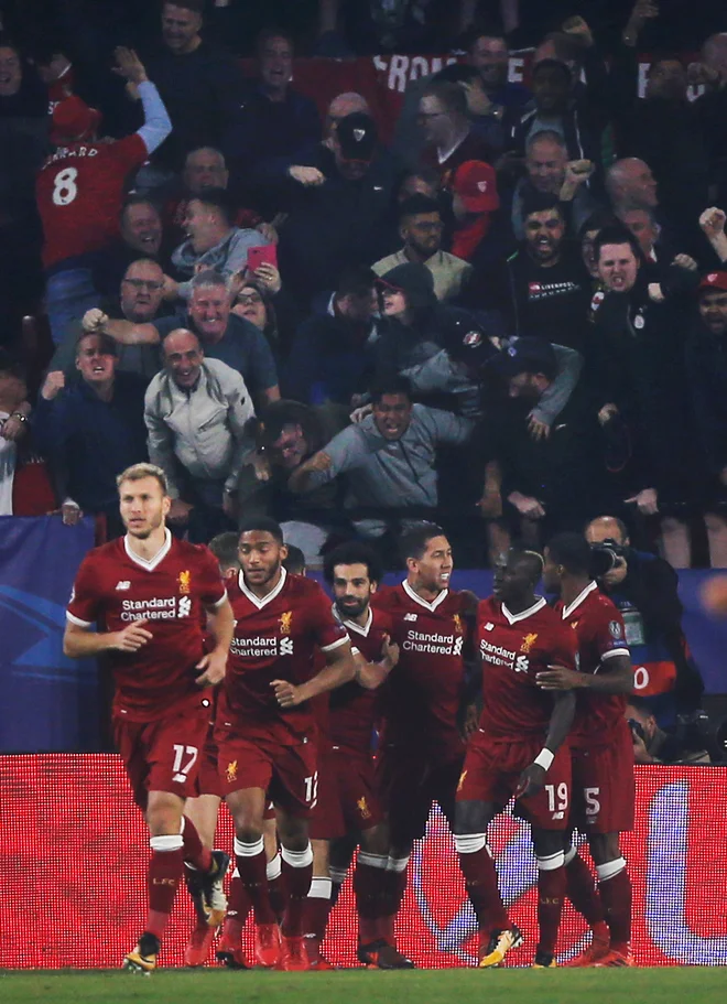 Liverpool je s 40 goli najučinkovitejše v ligi prvakov. Foto: Reuters