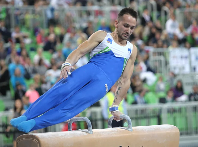 Sašo Bertoncelj bo v Osijeku nastopil v finalu. FOTO: Igor Zaplatil/Delo