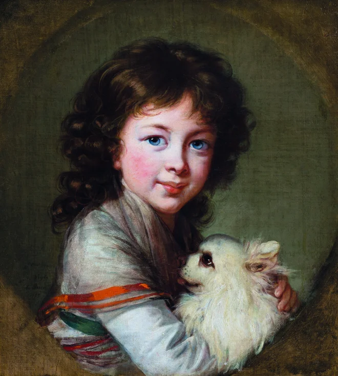 Élisabeth Louise Vigée Le Brun: Portret Elisabethe Isabelle Mniszech, 1797. FOTO: &copy; Narodna galerija, Ljubljana