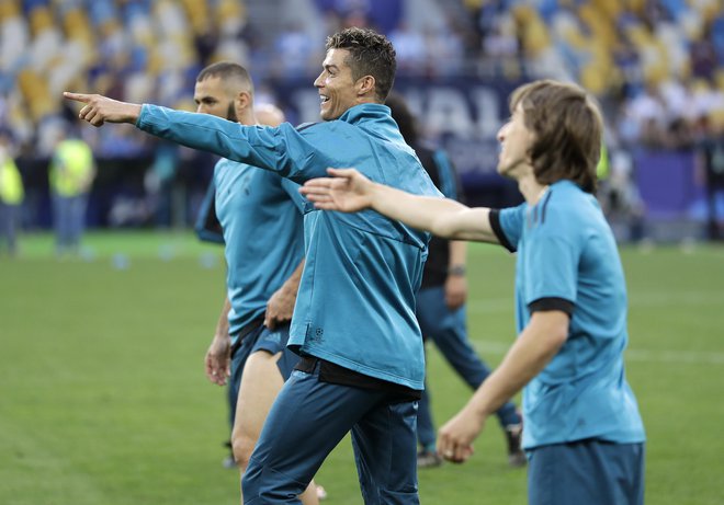 Cristiano Ronaldo in Luka Modrić sta dobro pripravljena. FOTO: Matthias Schrader/Ap