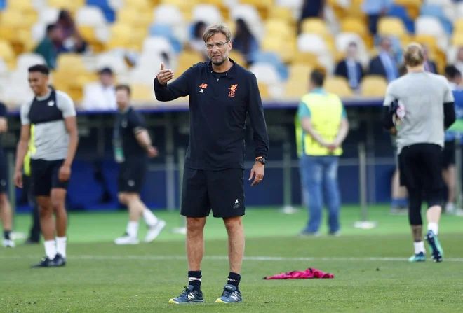 Jürgen Klopp bo drugič sodeloval v finalu. Leta 2013 je vodil Borussio Dortmund, tokrat bo Liverpool. FOTO: Matthias Schrader/Ap