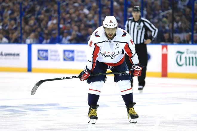 Aleksandr Ovečkin je od svoje selitve iz Moskve v Washington, leta 2005, čakal na nastop v finalu NHL. Foto AFP