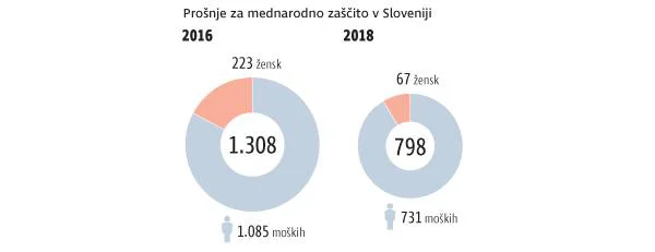 Prošnje za mednarodno zaščito v Sloveniji. FOTO: Delo