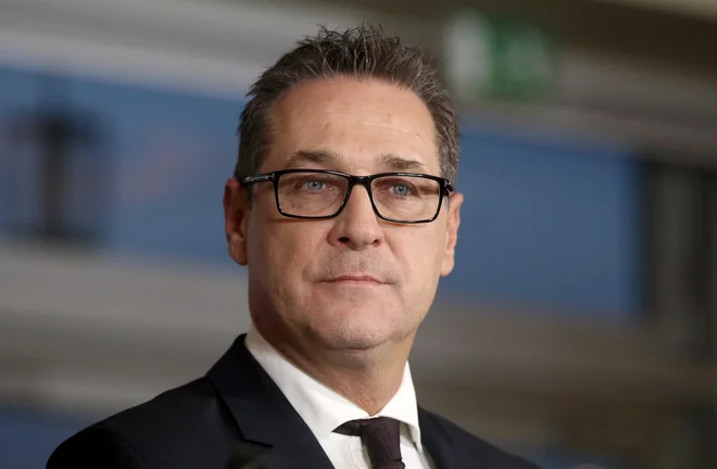 Heinz-Christian Strache,&nbsp;vodja skrajno desničarsko-populističnih Svobodnjakov (FPÖ). FOTO: Ronald Zak/AP
