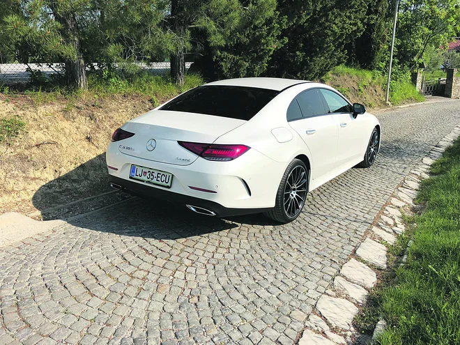 Skoraj natanko pet metrov je neslišno gnal trilitrski dizelski motor z 210 kW (286 KM). FOTO: Aljaž Vrabec