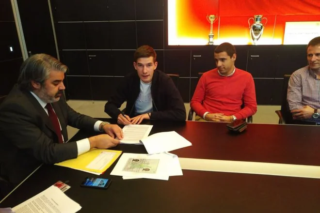 David Zec bo kariero nadaljeval pri Benfici. Foto NK Triglav