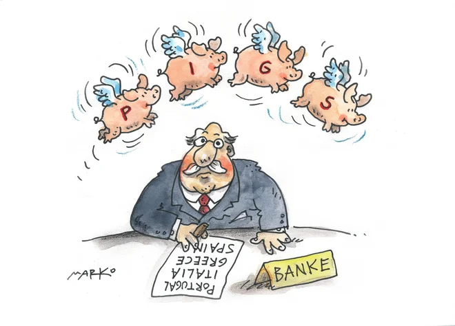 In prašiči bodo poleteli... KARIKATURA: Marko Kočevar
