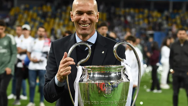 Fotografija: Zinedine Zidane z zadnjo lovoriko v ligi prvakov FOTO: AFP