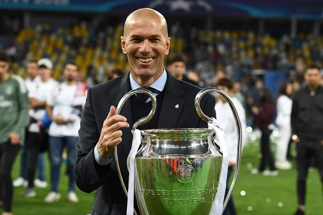Zinedine Zidane z zadnjo lovoriko v ligi prvakov FOTO: AFP
