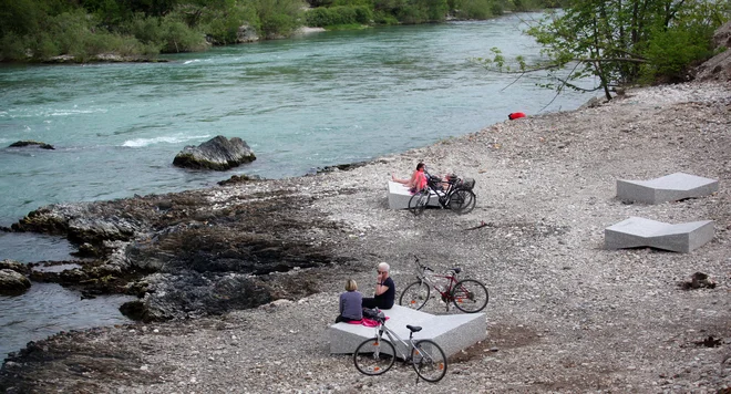 Projekt ureditve plaže je tako vključeval sanacijo brežine reke Save. FOTO: Mavric Pivk