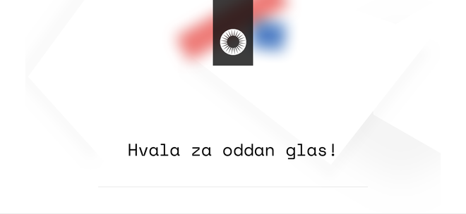 Zapis, ki se prikaže po glasovanju, marsikoga zavede. 